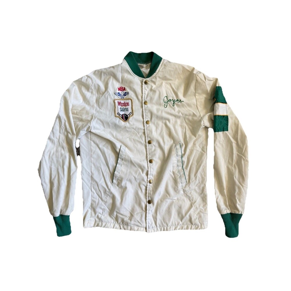 Vintage Winston Salem Bowling Jacket RJ Reynolds Chain Stitch Chicago NBA Promo